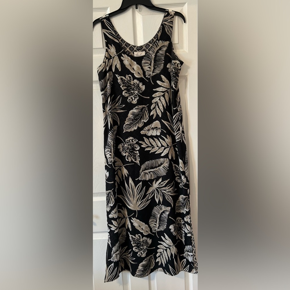 Long ankle length dress.